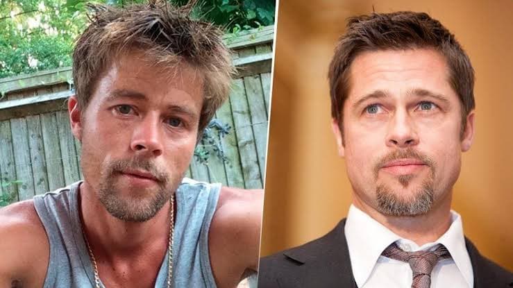 Fotos: ¡Albañil sorprende por su gran parecido con Brad Pitt!