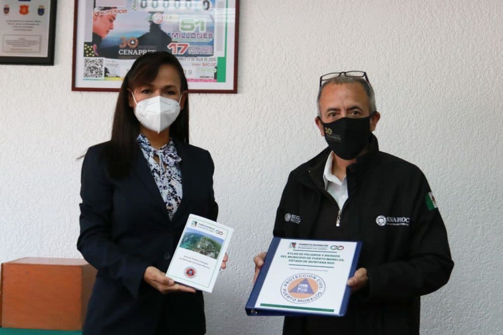 Presenta Puerto Morelos su Atlas de Riesgo ante autoridades federales