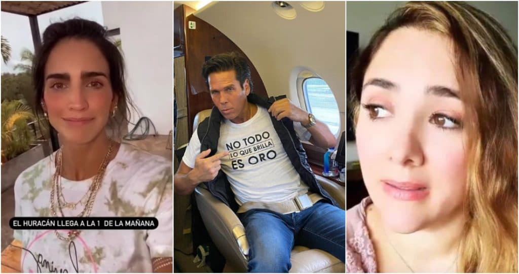 Así vivieron algunos famosos el paso de "Delta" por Quintana Roo