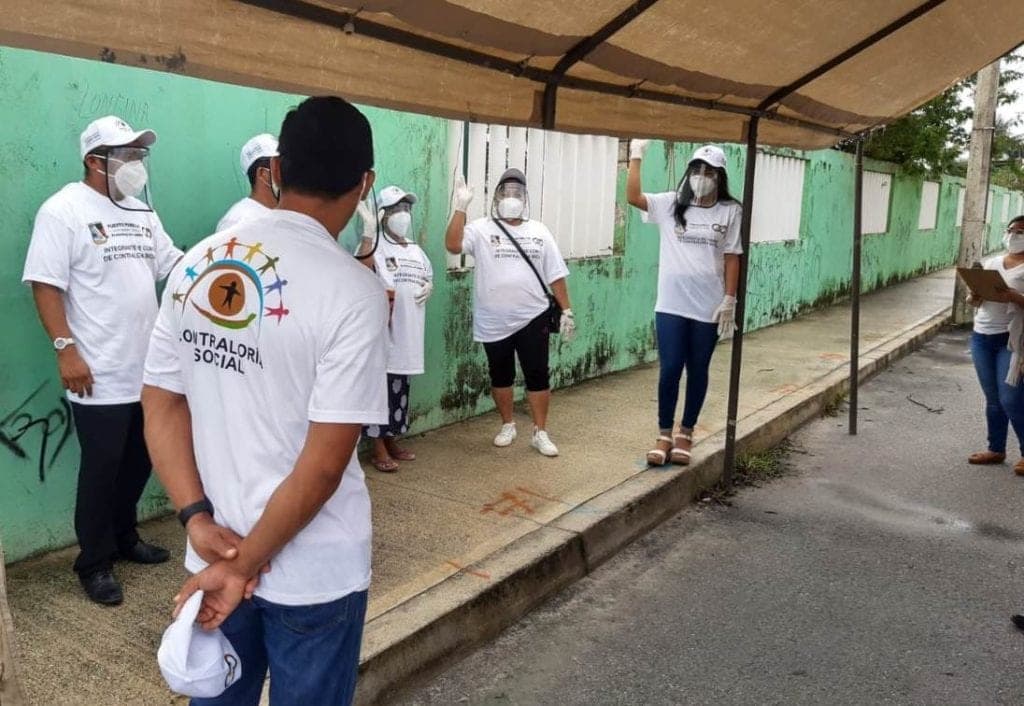 Supervisan proyecto de “Piso Firme” en Puerto Morelos