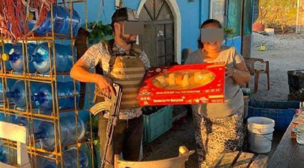 Cártel del Golfo regala rosca de Reyes en Tamaulipas