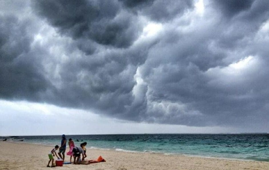 Lluvias fuertes en el sur de Quintana Roo