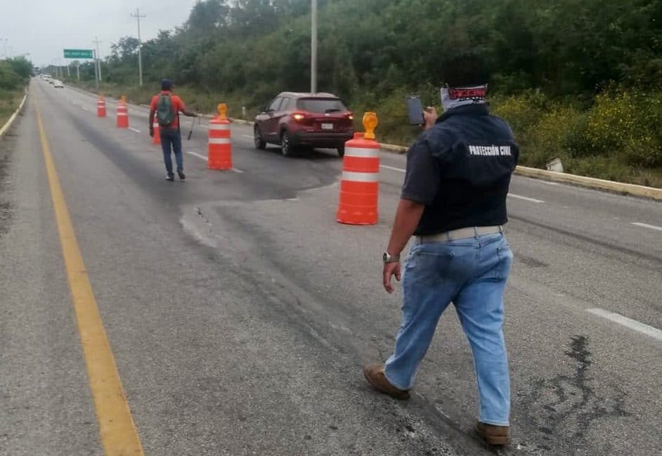 En operación el desvío en la vía Playa del Carmen-Cancún