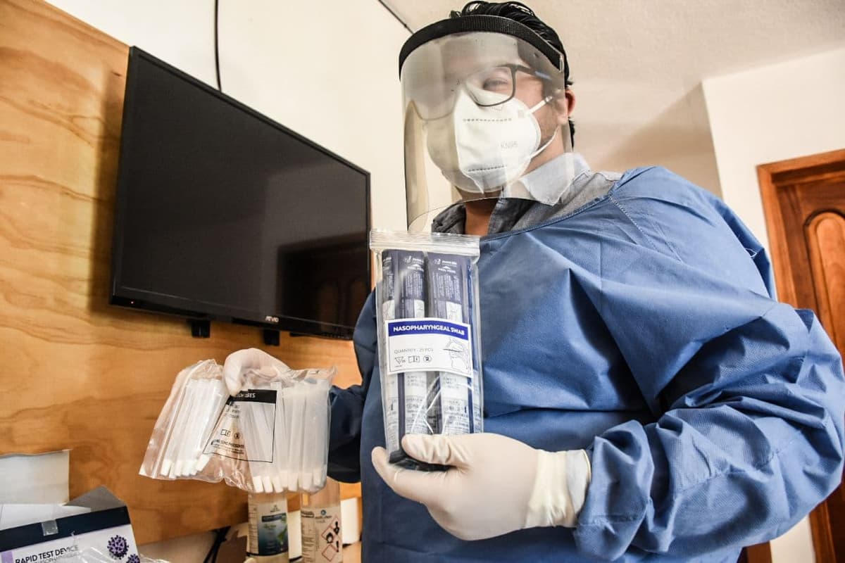 Instalan módulo en el hotel Ojo de Agua para aplicación de pruebas rápidas Covid-19