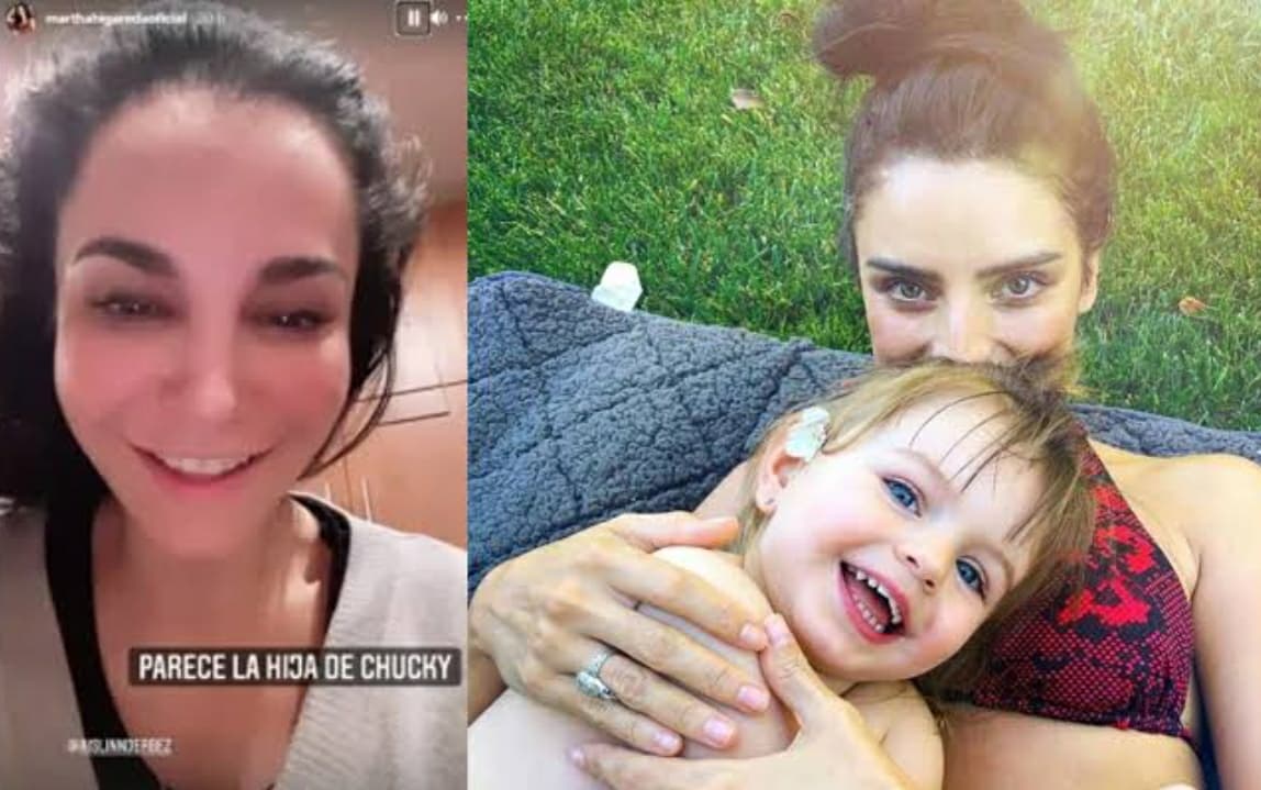 'Parece la hija de Chucky' dice Martha Higareda al ver a la hija de Aislinn Derbez