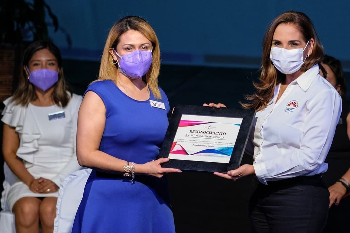 Reconocen a la alcaldesa Mara Lezama por labor en favor de las mujeres