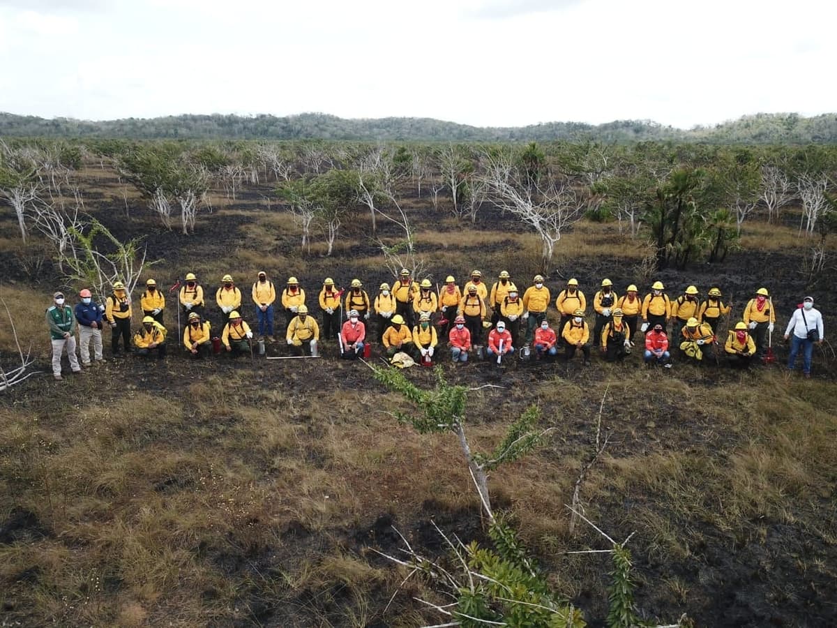 Con quema intencional, capacitan en manejo del fuego en Chetumal
