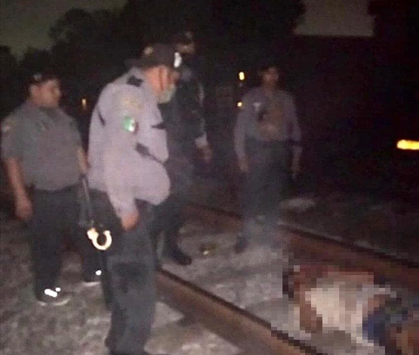 Tamaulipas: Joven ebrio se queda dormido en las vías de un tren y pierde una pierna