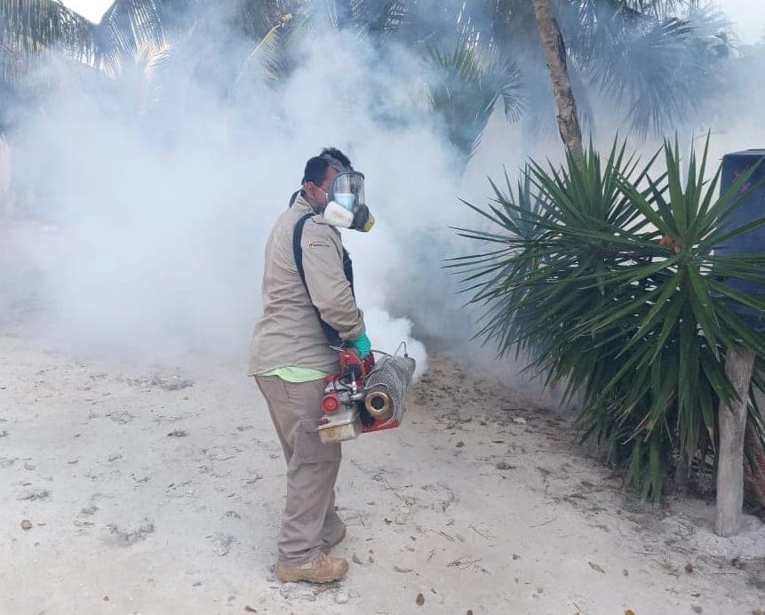 Gobierno de Quintana Roo intensifica nebulización en el sur del estado