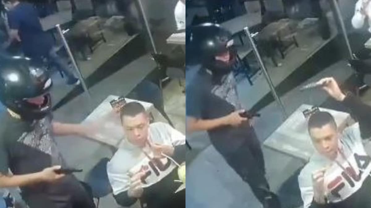 VIDEO: ¡México mágico! Entran a robar restaurante, cliente sigue comiendo alitas
