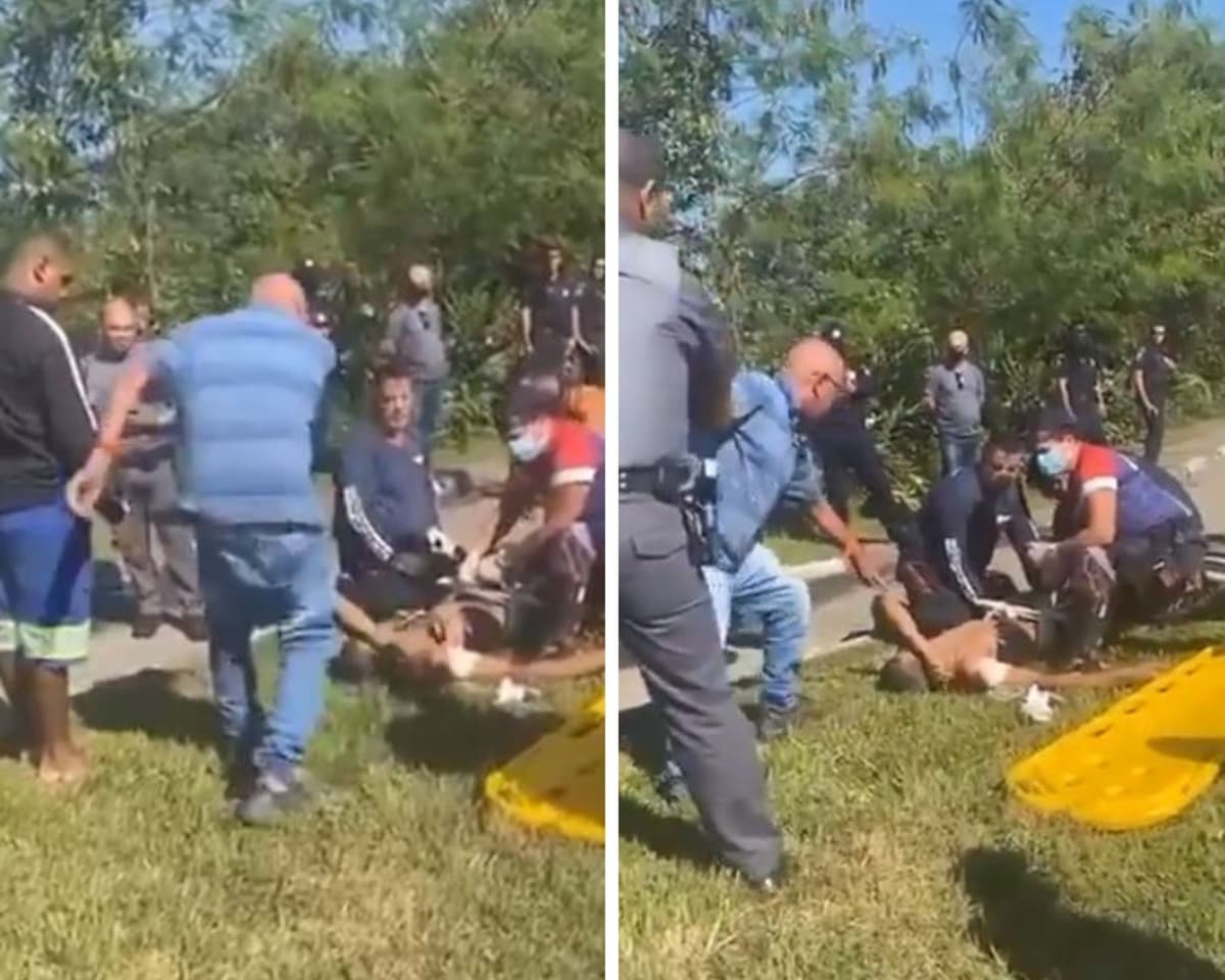 Video: Ladrón es baleado por la policía tras ser descubierto, su padre lo ve y lo regaña