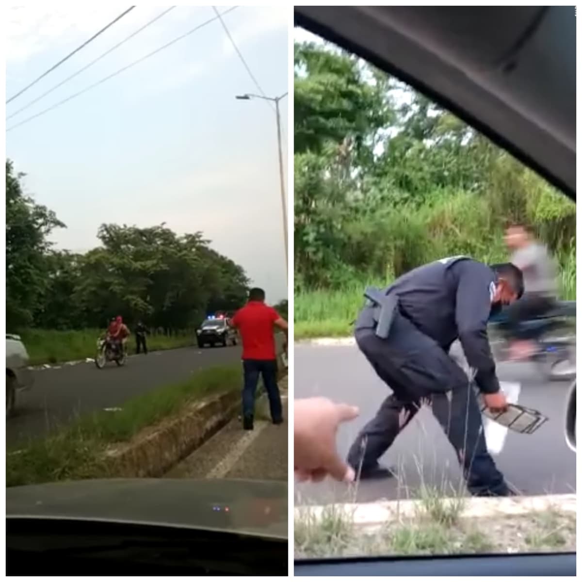 Camioneta 'riega' boletas electorales sobre carretera tras accidentarse en Villahermosa