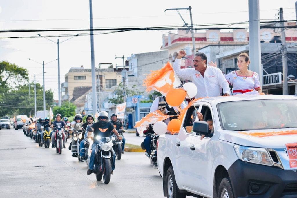 "Chano" Toledo cierra campaña con mega caravana en Solidaridad e invita a votar por Movimiento Ciudadano