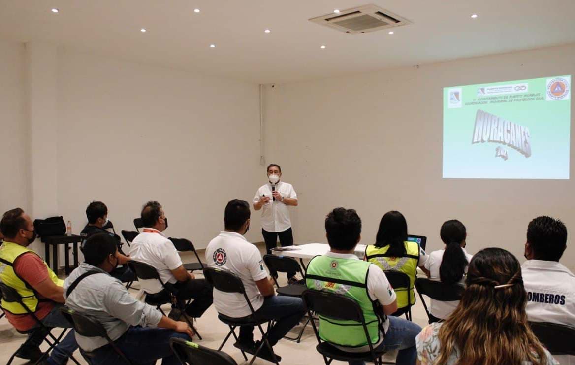 Refuerza Puerto Morelos cultura de prevención antihuracanes