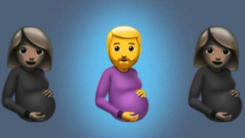 Emojis incluirán 'Hombre embarazado' y 'persona embarazada' en nueva actualización