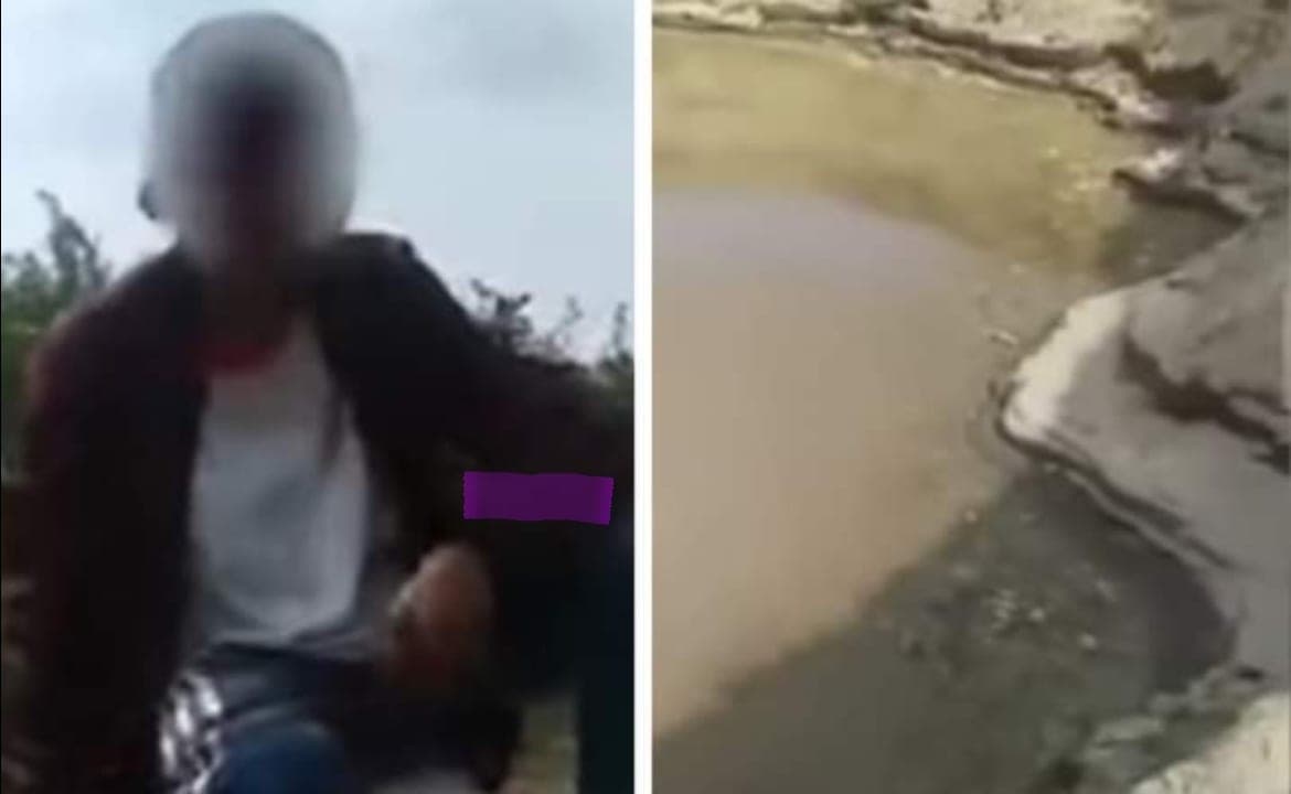 “Guachen el socavón..”: Dos borrachos burlan la seguridad y llegan al socavón de Puebla