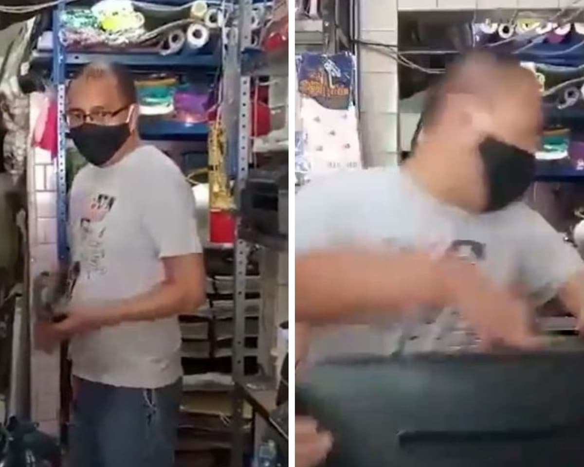 VIDEO: Hombre cachetea a empleado de papelería en CDMX por tomar fotos a su hija