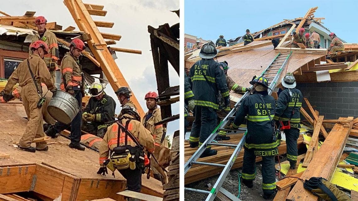 VIDEO: ¡Colapsa otro edificio en EU! Ahora en Washington