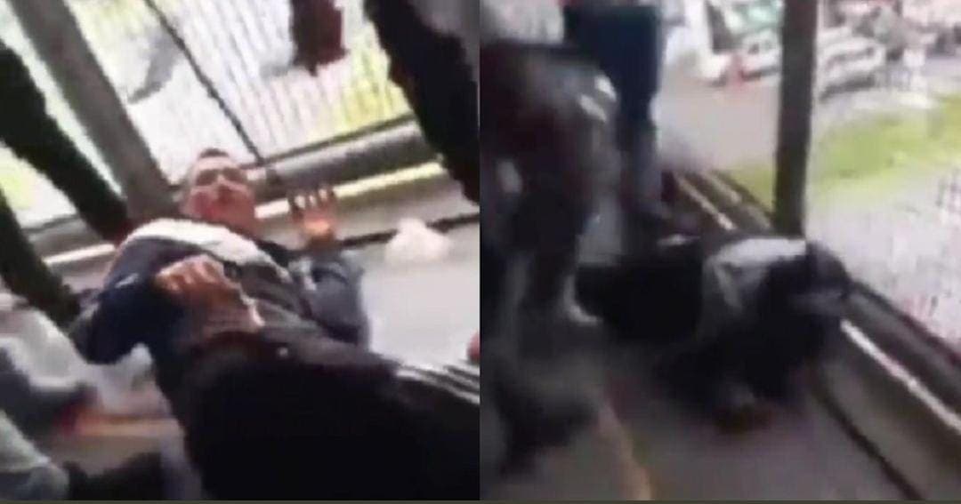 Video: Golpean con violencia a presunto asaltante en el Edomex
