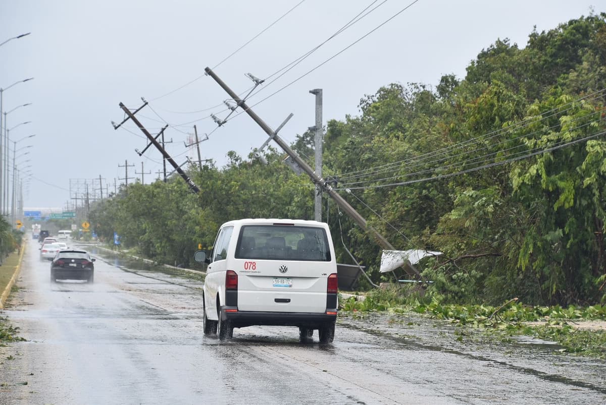 Esta noche quedaría restablecida la energía eléctrica al 100% en Tulum
