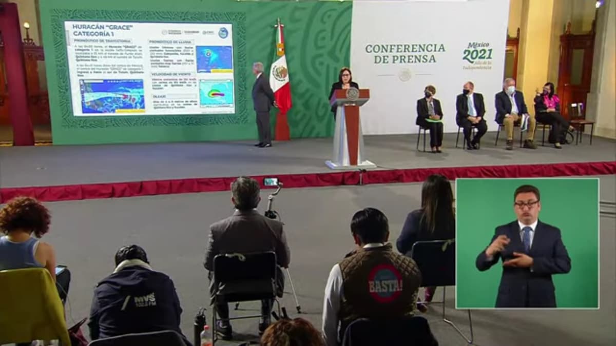 Se refuerzan acciones ante la presencia del Huracán “Grace” en Quintana Roo