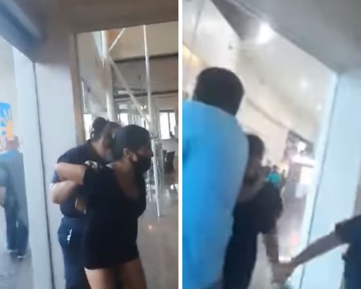 Guardias de seguridad de Plaza Las Américas Playa del Carmen golpean a mujer frente a su hija (video)