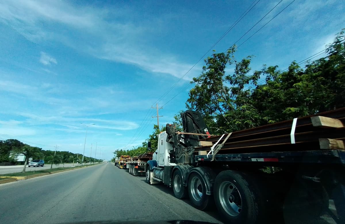 Inicia el traslado de rieles para el 'Tramo 4' del Tren Maya