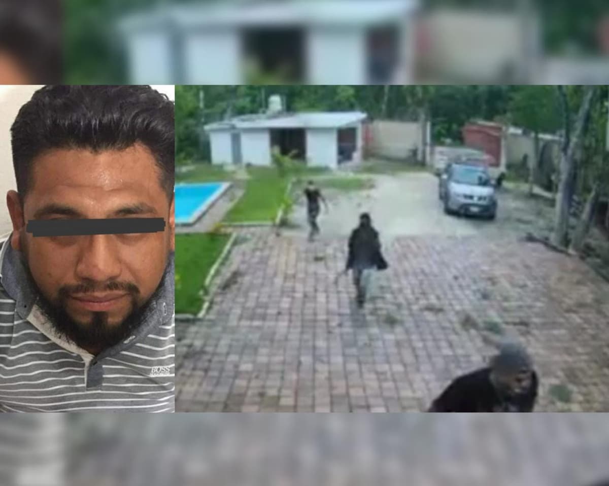 TERROR EN CANCÚN: Sujetos armados tumban puerta con camioneta para robar a familia