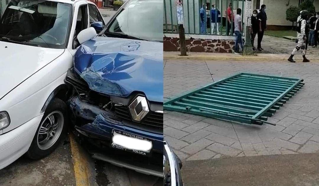 Paciente con Covid escapa de hospital, roba auto, choca y huye a pie