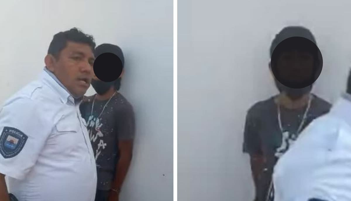 VIDEO INDIGNANTE: ¡Esposan a niño de 13 años en Cozumel! Policías lo confunden con delincuente