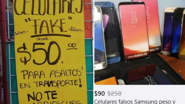 Venden celulares falsos para los asaltos en la CDMX y Edomex