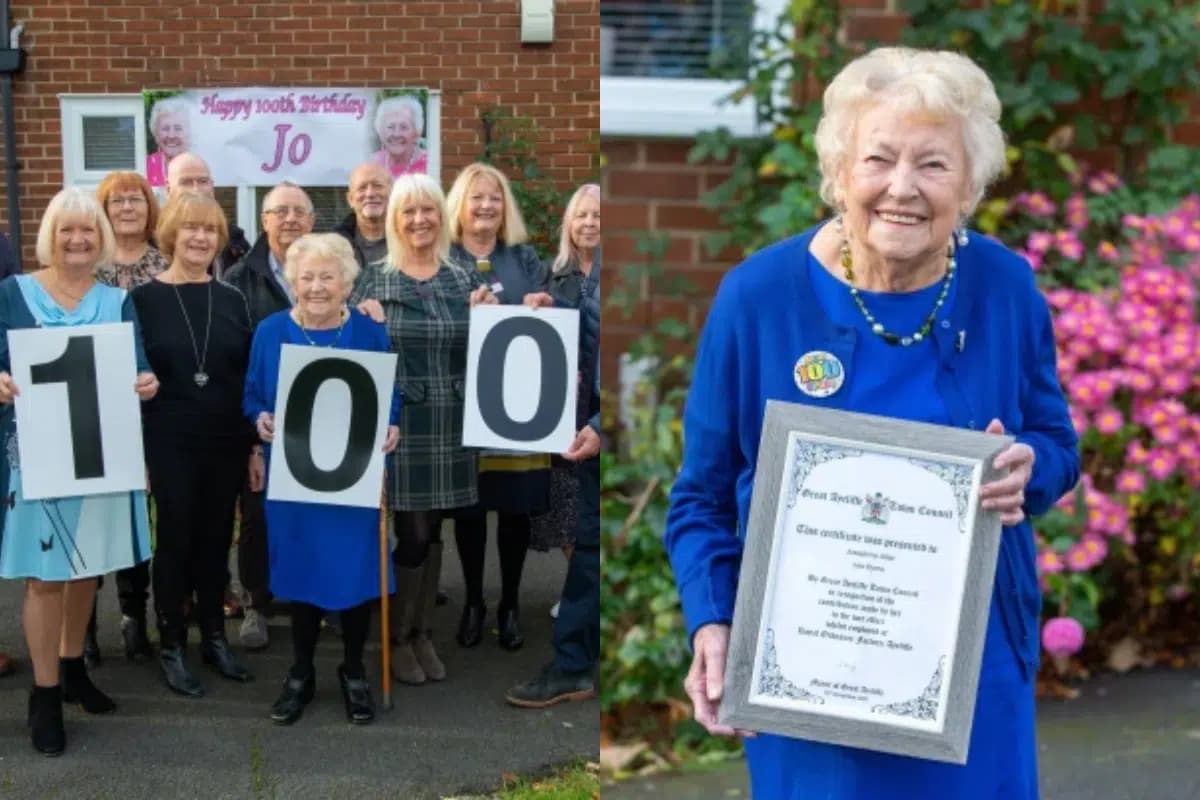 Abuelita cumple 100 años y festeja ¡junto a sus 89 nietos!