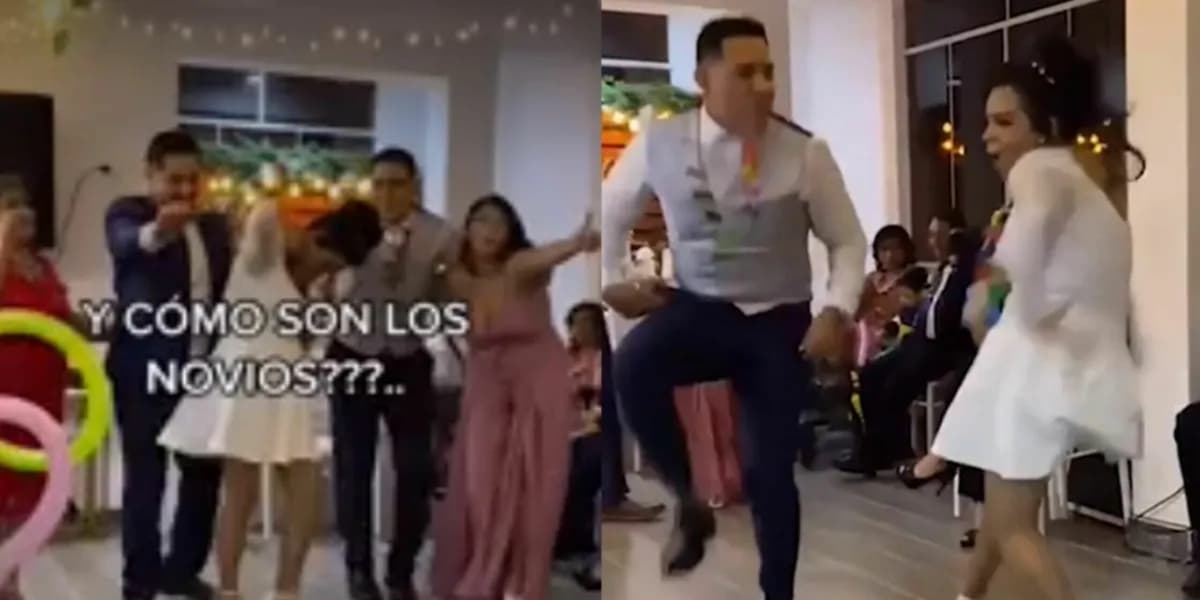 Novios hacen del 'Eso Tilín' el himno de su boda y realizan gracioso baile