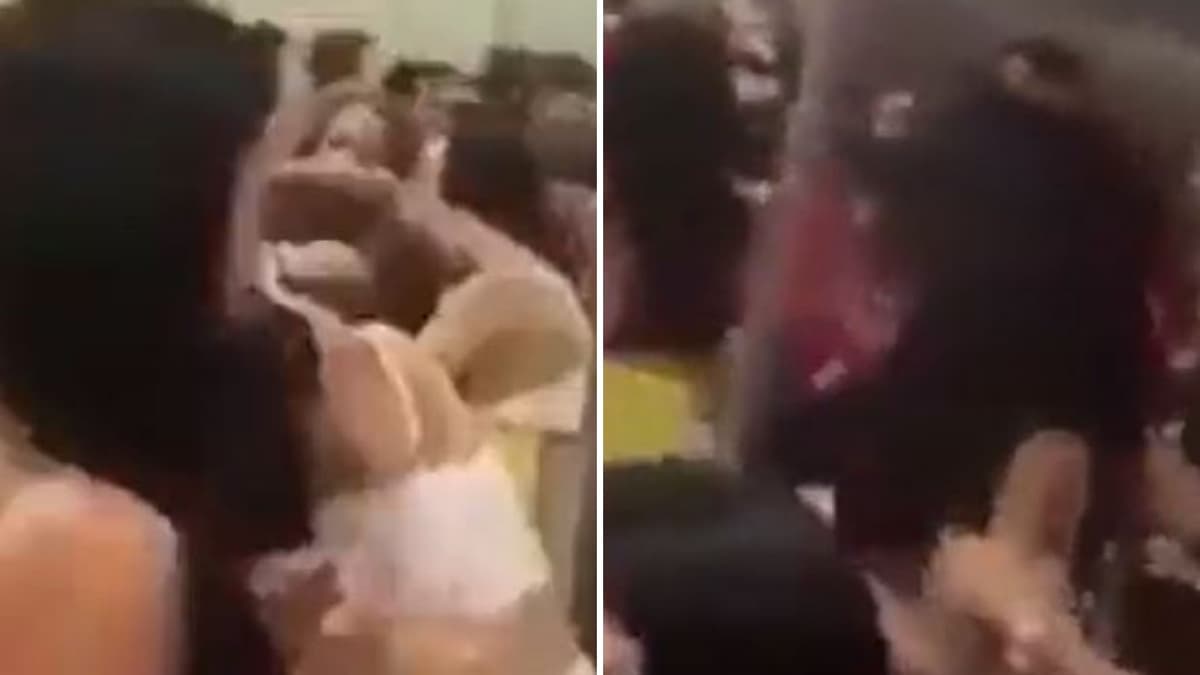 VIDEO: Mujer recibe lencería de regalo por parte de su jefe, se pelea con la esposa