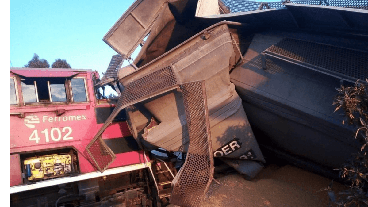 Chocan de frente dos trenes en Zacatecas