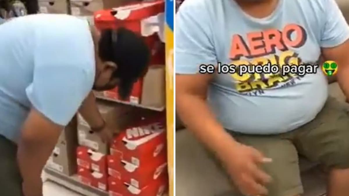 VIDEO: Lo exhiben en Coppel tratando de intercambiar unos tenis para robárselos