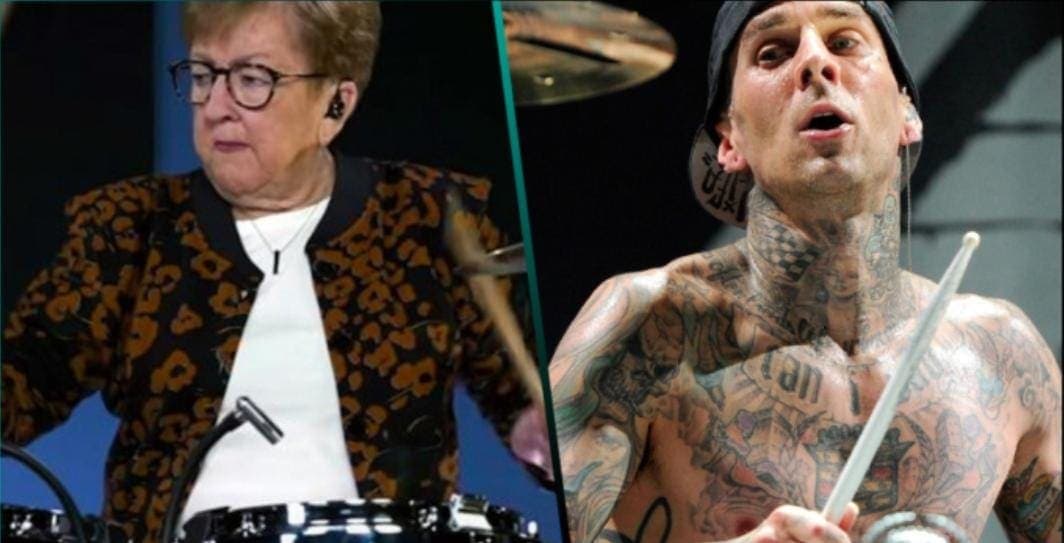 Abuelita reta a Travis Barker de Blink-182 a una batalla de bateristas