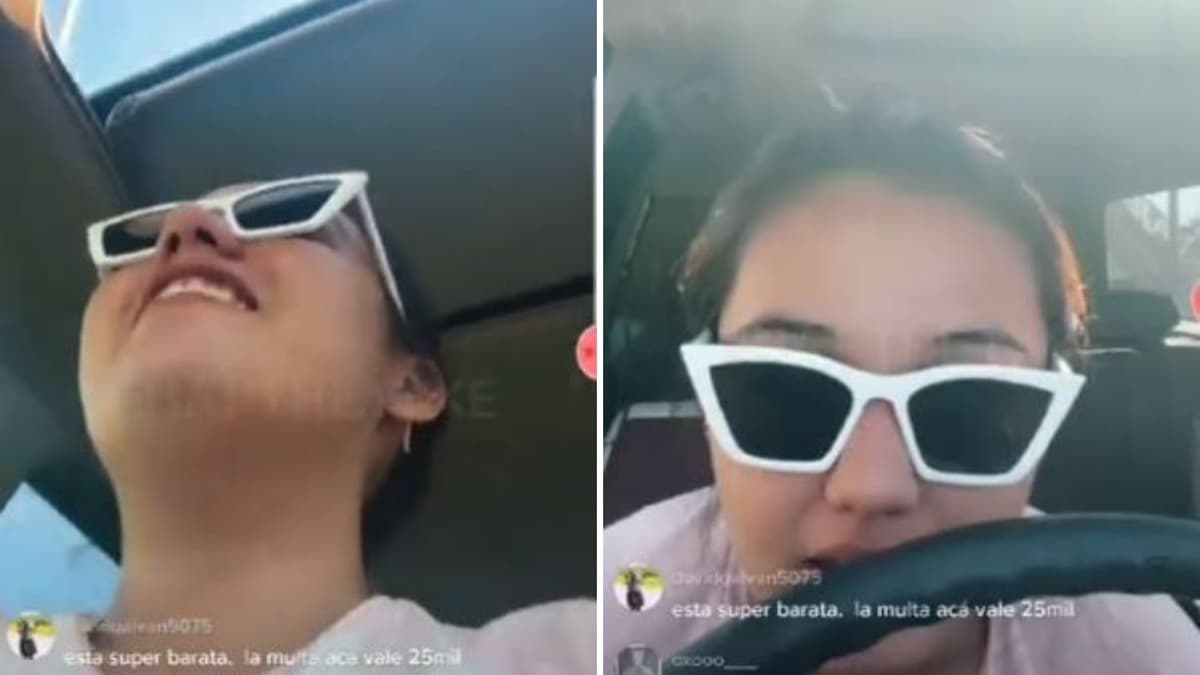 VIDEO: Tiktoker hace grabación en vivo mientras conduce ebria y la critican
