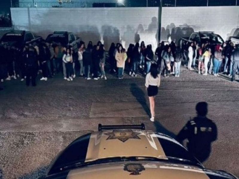 Al menos 159 menores fueron detenidos en ‘covifiesta’ de Chihuahua