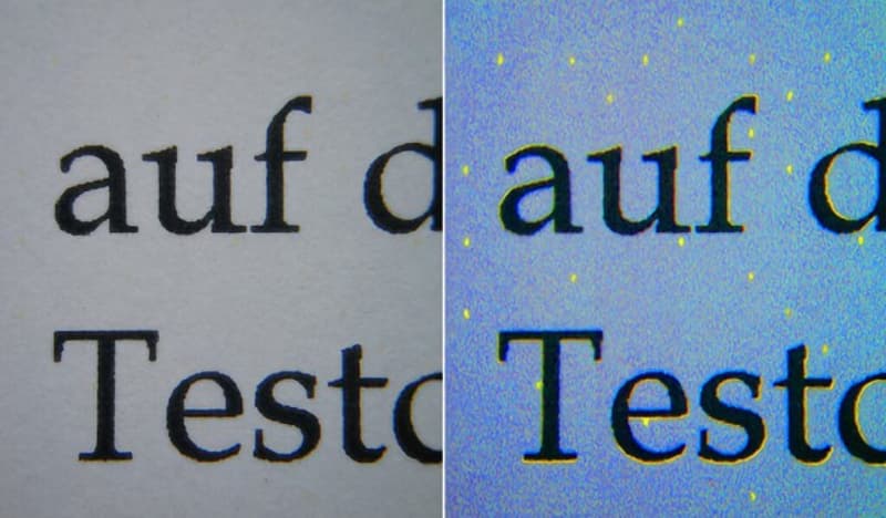 Tu impresora deja un rastro de puntos microscópicos en el papel que te delatan con la ley