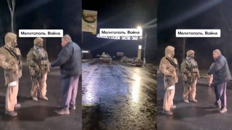 Video: abuelo regaña a soldados rusos por invadir Ucrania