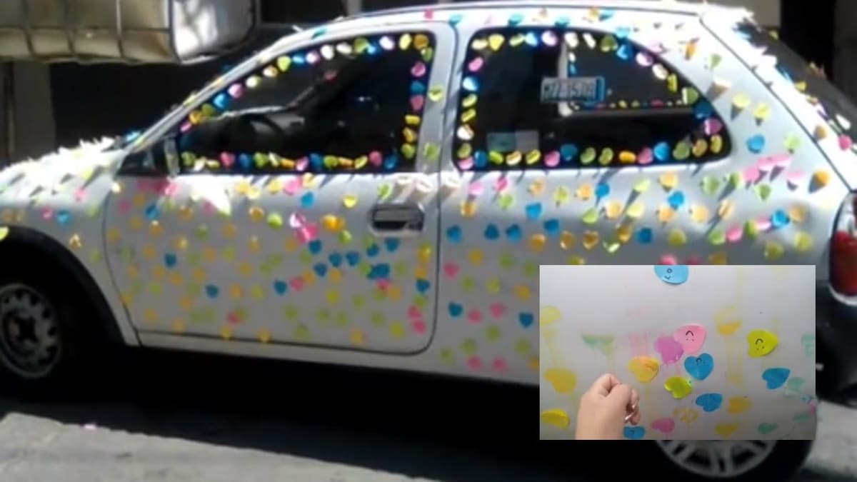 VIDEO: Mujer arruina auto de su esposo; quiso sorprenderlo por San Valentín y salió mal