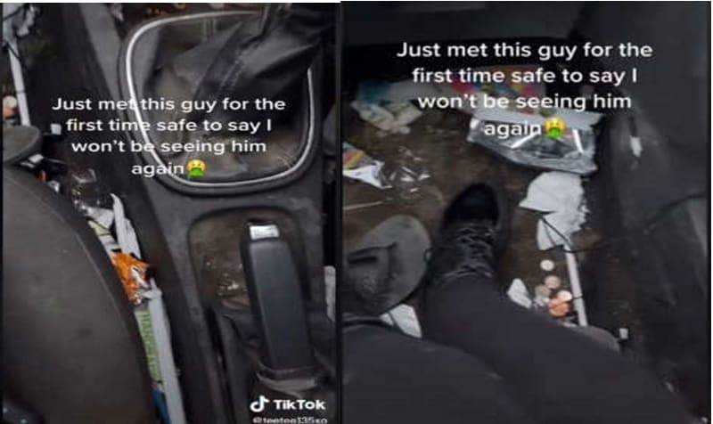 Joven abandona a su cita porque su carro estaba sucio