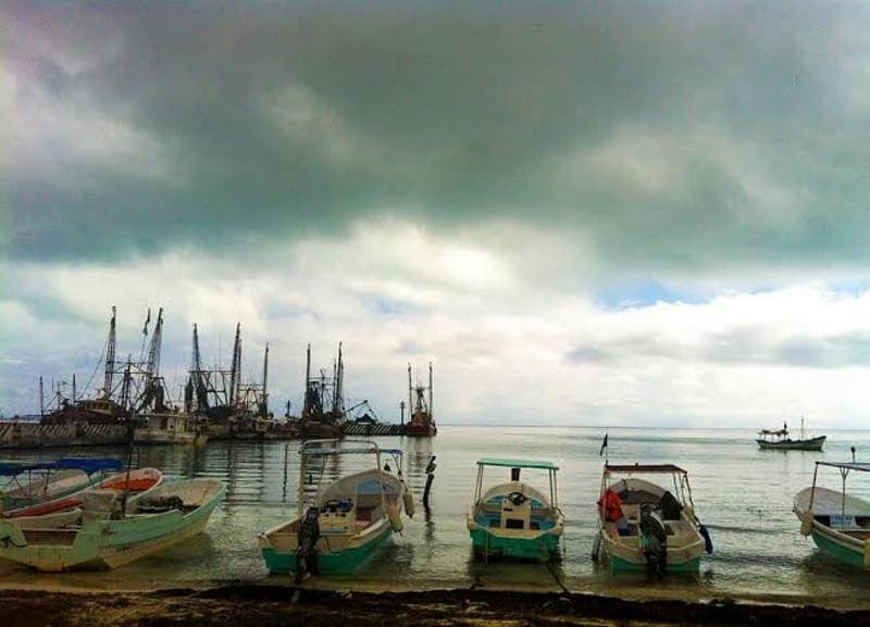 Frente frío afecta a cooperativas pesqueras en Puerto Juárez
