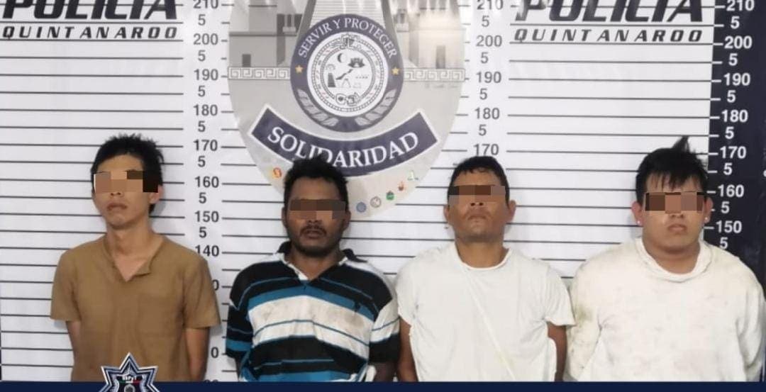 Frustran robo a gasera en Playa del Carmen y detienen a 4 sospechosos