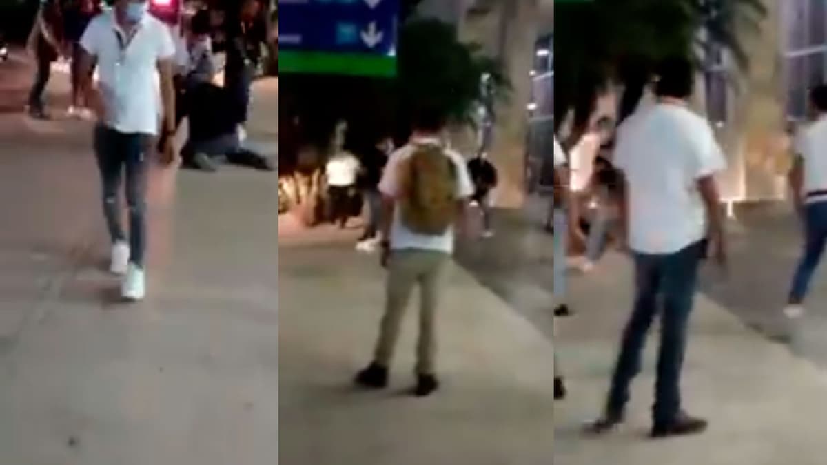 Estalla enfrentamiento a golpes en el aeropuerto de Cancún