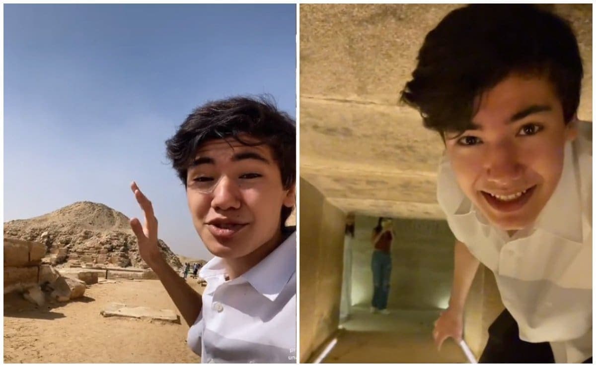 VIDEO: Tiktoker viraliza jeroglíficos egipcios dentro de una de las pirámides