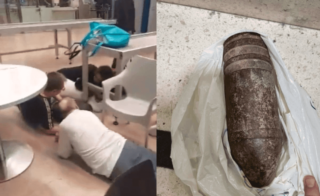 ¡Familia paraliza el aeropuerto de Israel! Intentaron llevarse una bomba como recuerdo