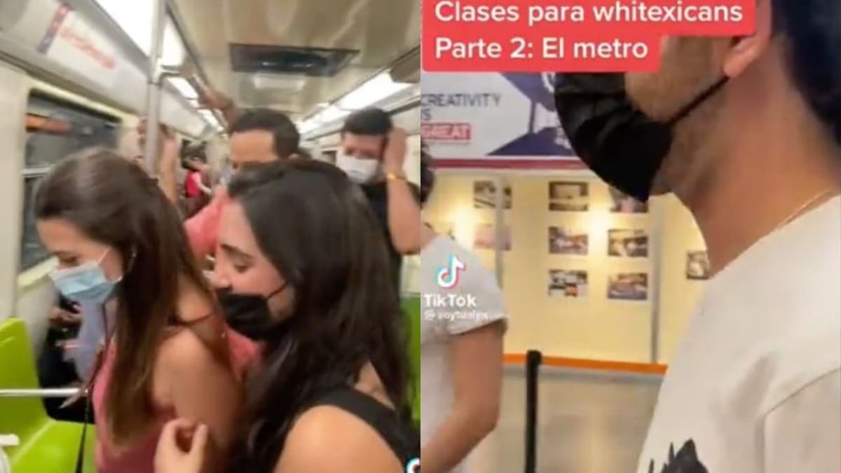 “Whitexicans” publican en TikTok tutorial para viajar en metro y les llueven críticas