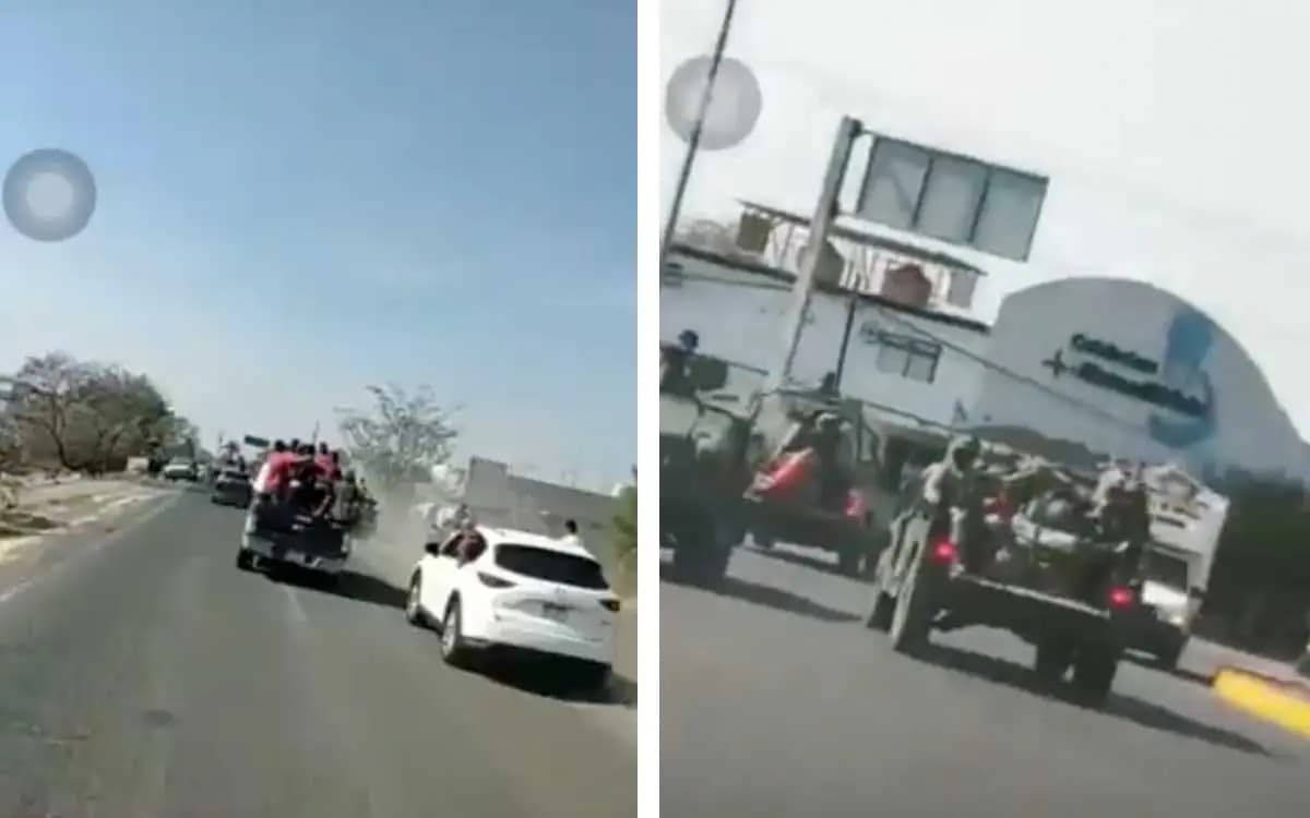 Comando armado persigue a convoy militar en Nueva Italia, Michoacán